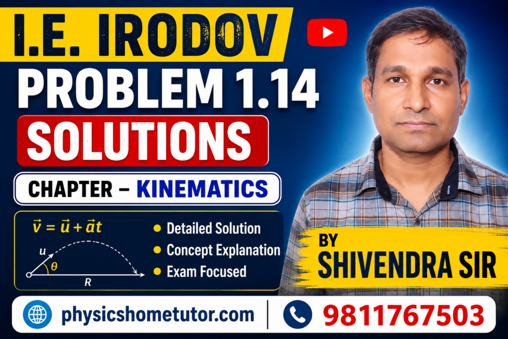 I.E. Irodov Problem 1.14 Solution