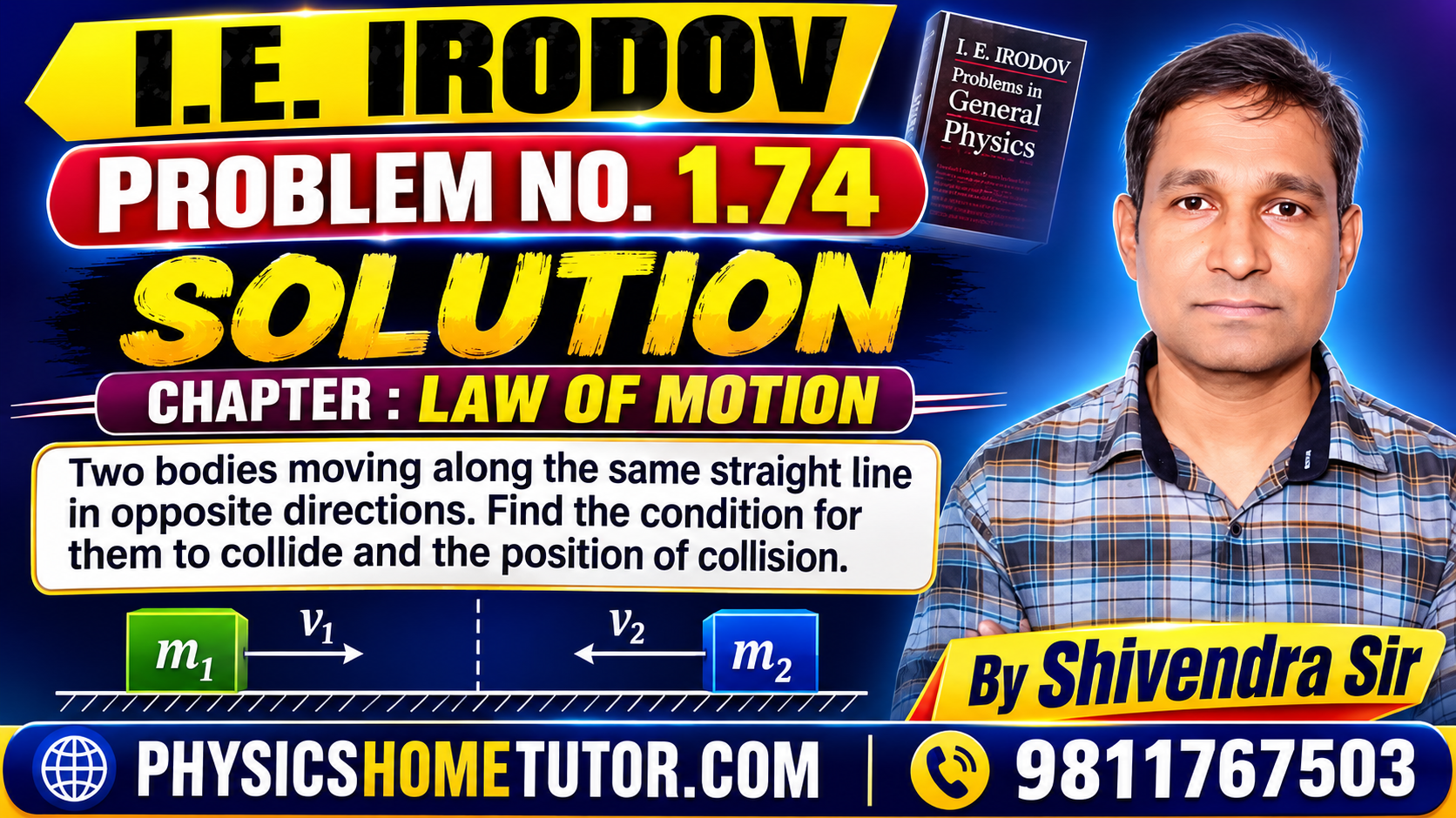 IE Irodov Problem No. 1.74 Solution
