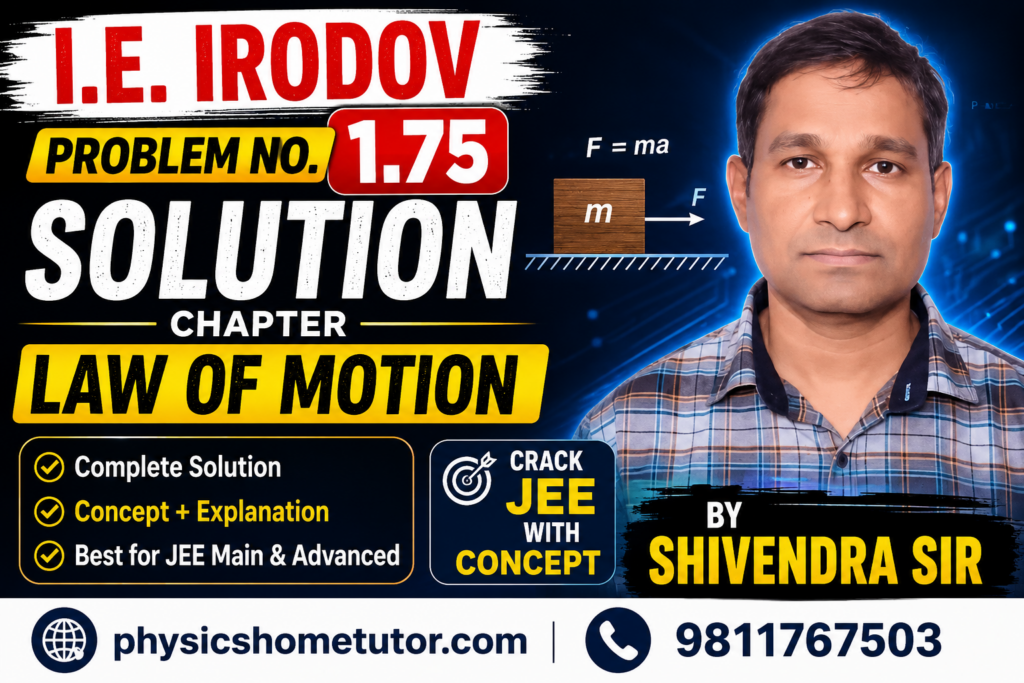 I.E. Irodov Problem No. 1.75 Solution