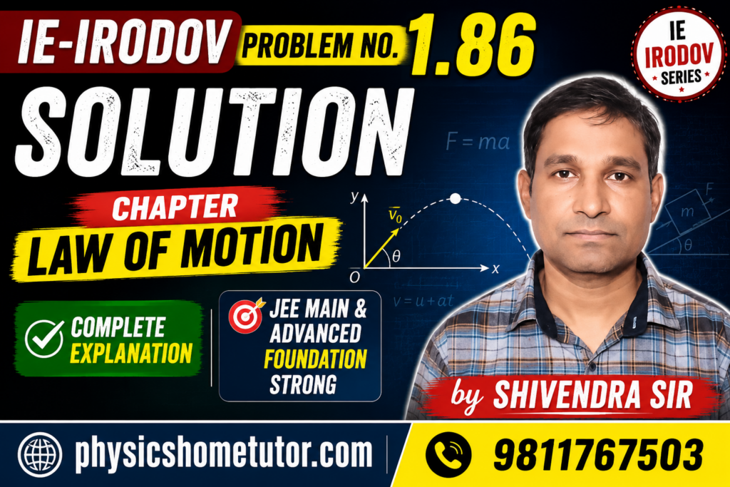 IE IRODOV Problem No. 1.86 Solution
