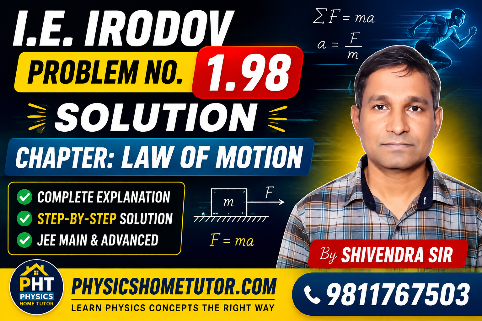I.E. Irodov Problem No. 1.98 Solution