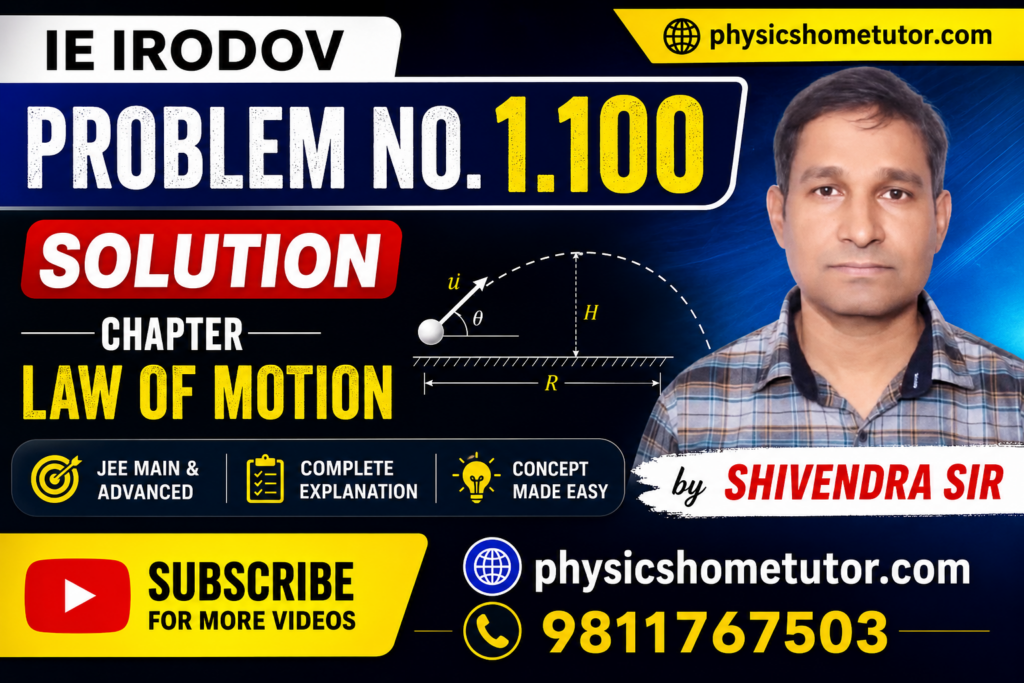 IE Irodov Problem No. 1.100 Solution